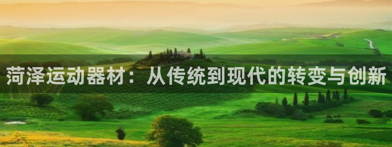 678体育官方正版app娱乐网站：菏泽运动器材：从传统到现代
