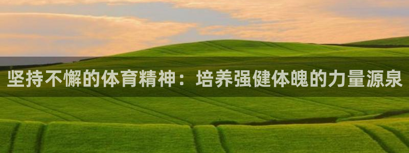 三亿体育：坚持不懈的体育精神：培养强健体魄的力量源泉