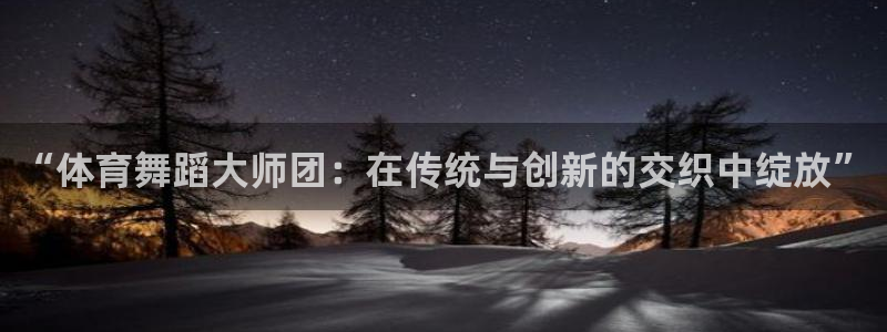 三亿体育登录：“体育舞蹈大师团：在传统与创新的交织中绽放”