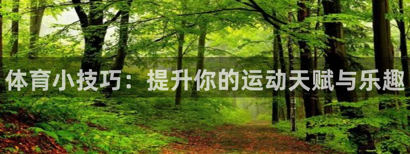 三亿体育网页版：体育小技巧：提升你的运动天赋与乐趣